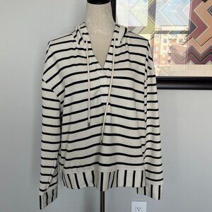 Jane + Delancey NWOT Striped Hoodie L